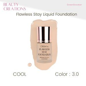 BEAUTY CREATIONS, Flawless Stay Liquid Foundation, Color,  # 3.0